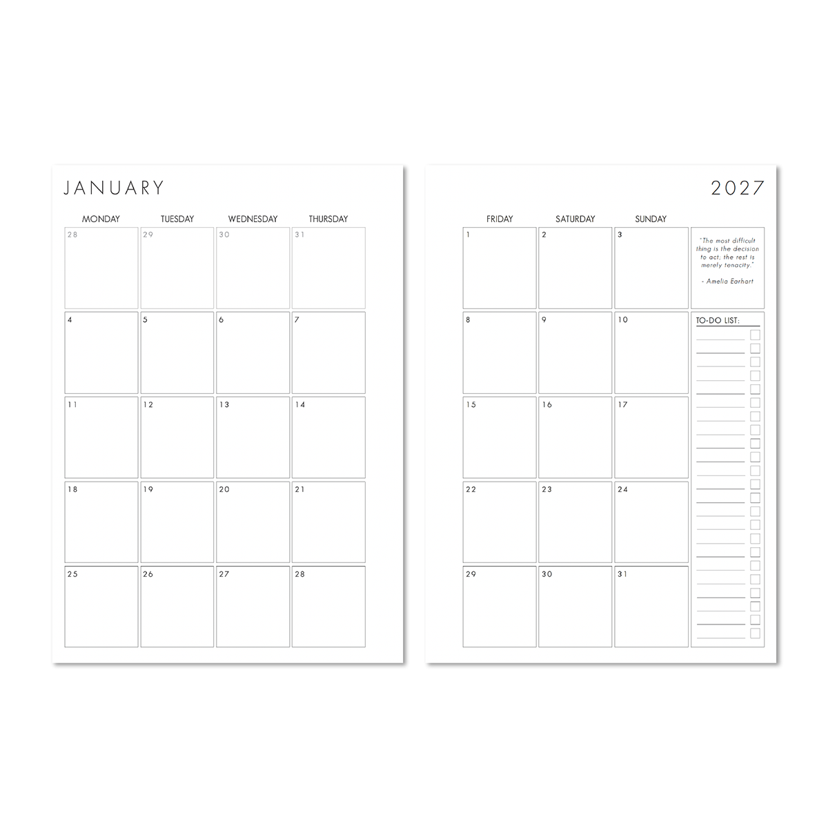 Caley Cover | The Monthly Edit 2027 Planner