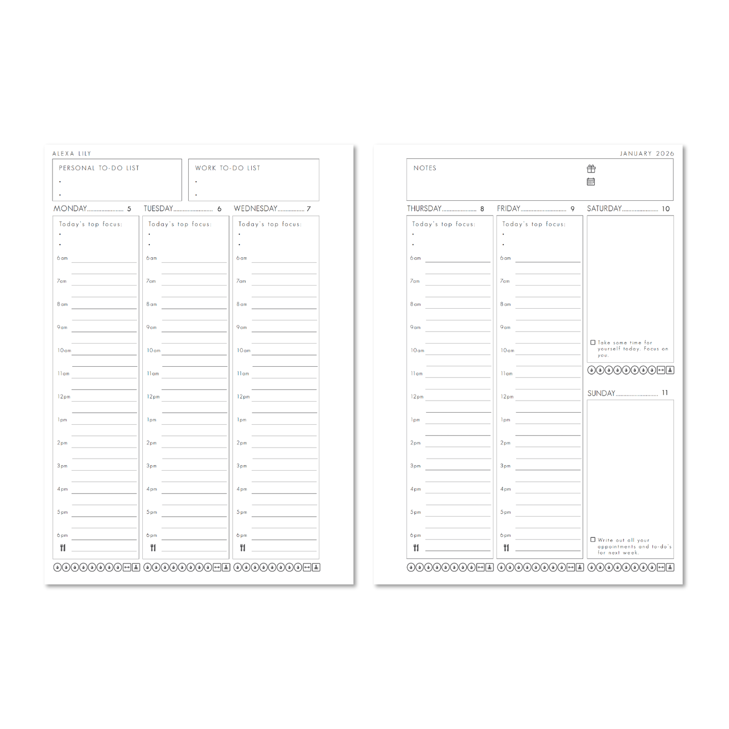 Alexa Lily | The Weekly Edit 2026 Planner