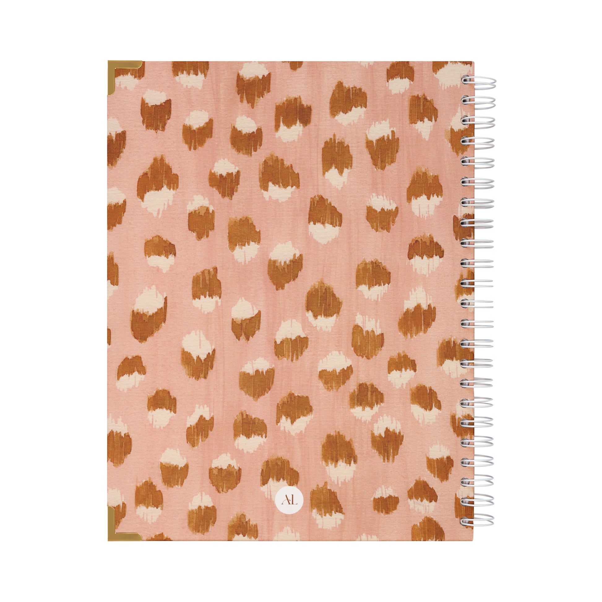 Alexa Lily 2026 daily planner South Africa with a stylish pink and brown leopard print cover
