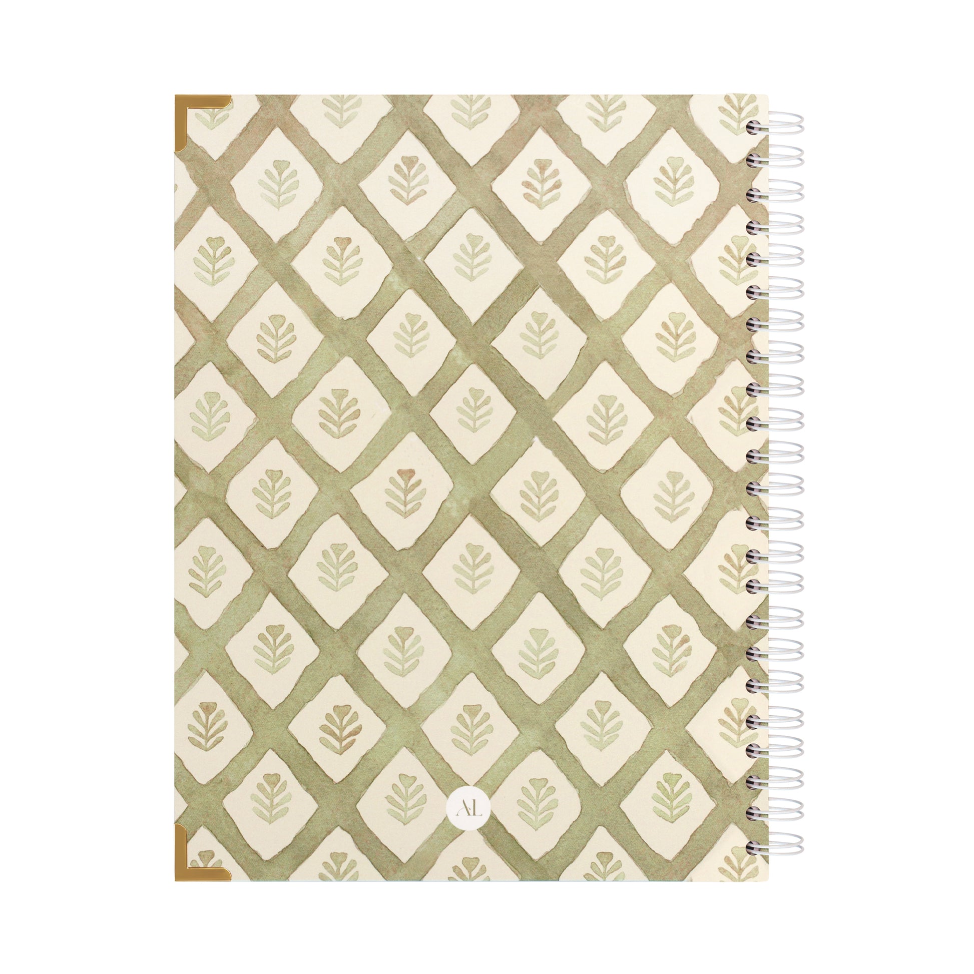 Alexa Lily 2026 daily planner South Africa featuring a stylish leaf pattern cover