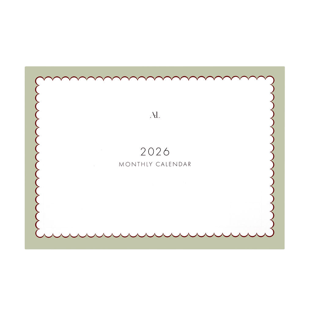 Elegant 2026 monthly calendar planner by Alexa Lily in a minimalist design