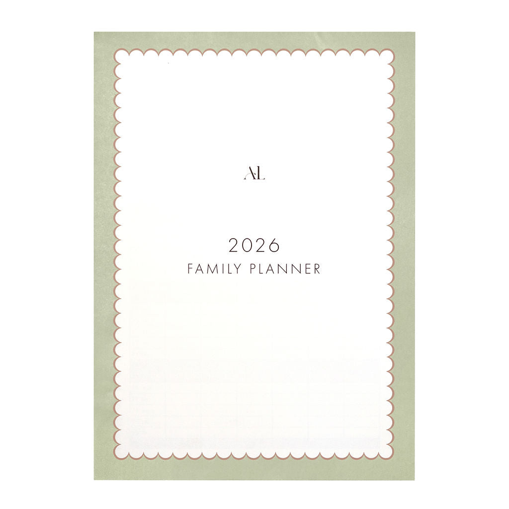 2026 Family Planner by Alexa Lily, designed as a monthly family organiser calendar for easy scheduling